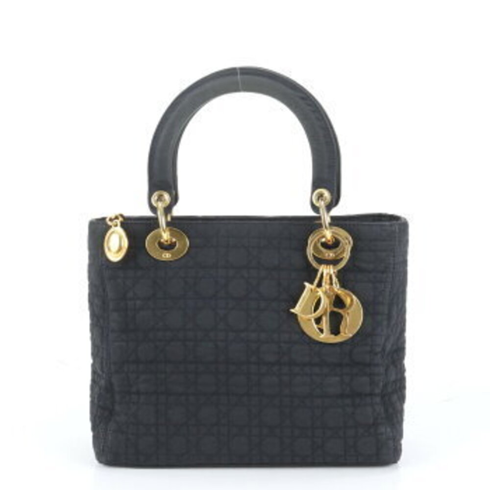 Christian Dior Cannage Lady handbag tote Black